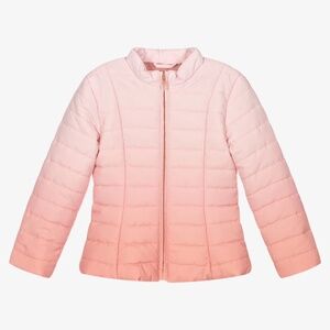 Mayoral - Girls Pink Ombre Puffer Jacket